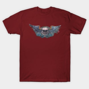 SKULL AND WINGS ILLUSTRATION T-SHIRT T-Shirt